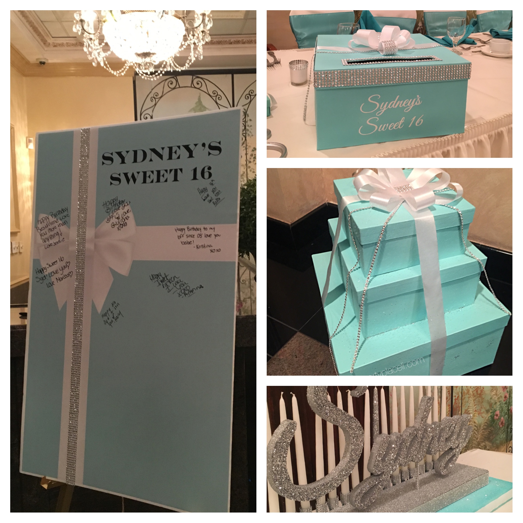 Sweet 16 Decor, Candle Ceremony Sweet 16 Card Box SoCal Event Decor