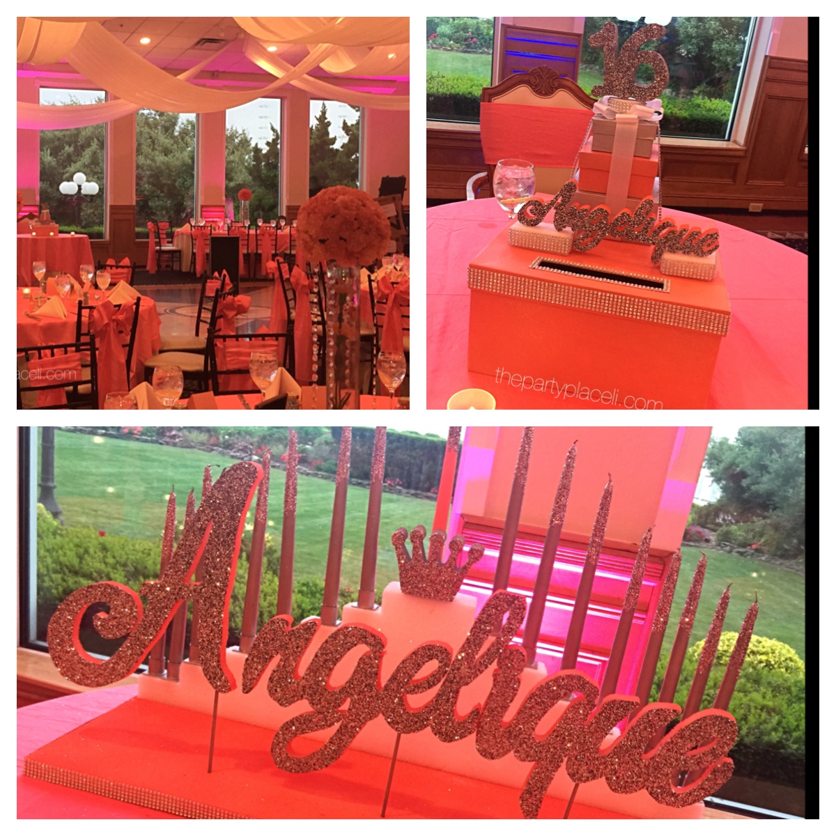 Sweet 16 Decor, Candle Ceremony Sweet 16 Card Box SoCal Event Decor